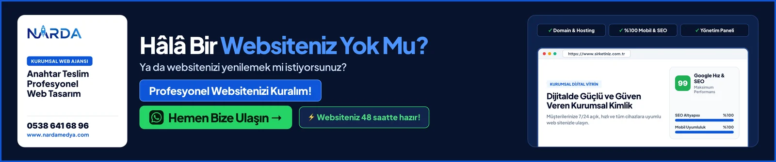%100 Mobil ve Google SEO Uyumlu Web Sitesi Tasarımı - trakyaotoblog