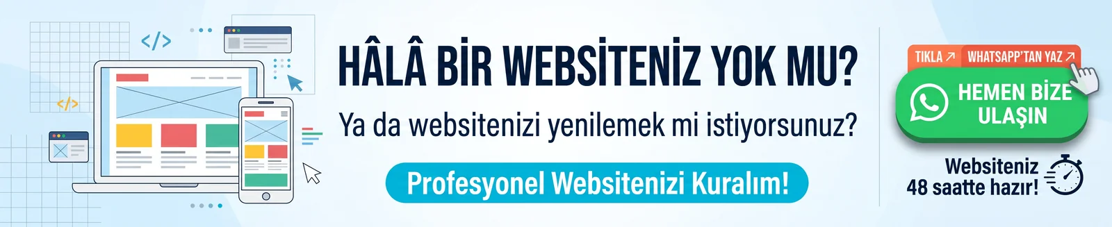 Web Sitenizi Hemen Kuralım - Modern Web Tasarım Hizmeti - trakyaotoblog