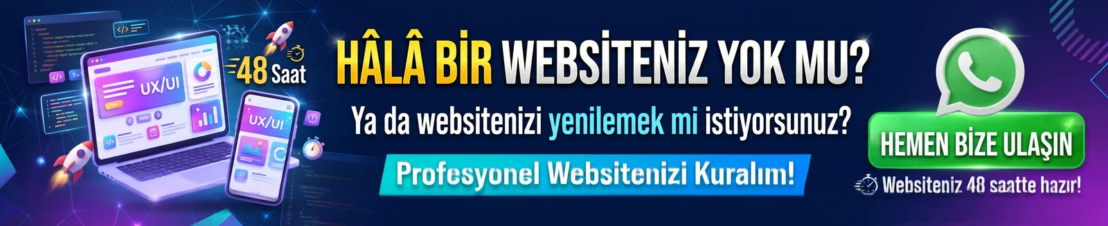 48 Saatte Profesyonel Web Sitesi Kurulumu - trakyaotoblog